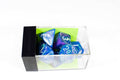 Chessex Festive Waterlily Blue/white (Multiple Options) *read description* - 7-Die Set
