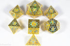 Forged Opal Forged in Frost Dice Set (Resin Dice Encased in Metal) - 