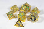Forged Opal Forged in Frost Dice Set (Resin Dice Encased in Metal) - 
