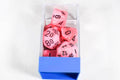 Vortex Snow Pink/Black 7-Die Set Lab Dice - 