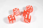 Team Red Pipped Iridescent d6 16mm Pipped BD6002 - 