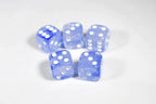 Team Blue Pipped Iridescent d6 16mm Pipped BD6001 | Sold per piece - 