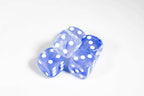 Team Blue Pipped Iridescent d6 16mm Pipped BD6001 | Sold per piece - 