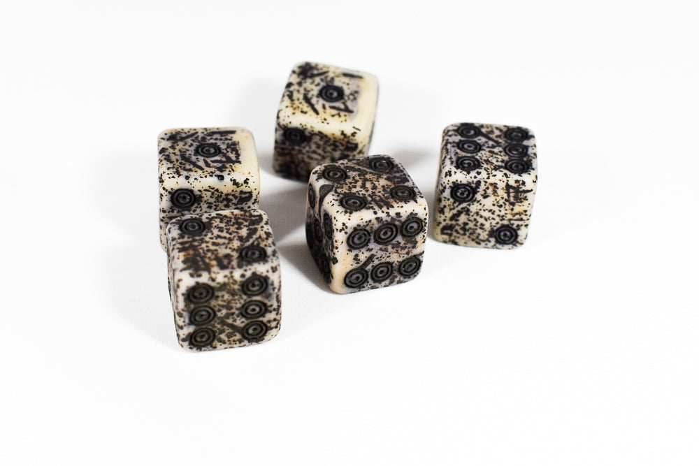 Ancient Dice w/ Worn Texture 16mm - 