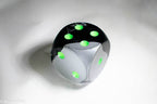 Factory Second 50mm d6 Dice by Chessex (Multiple Colors) - Black /Grey