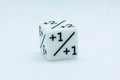 White D6 MTG +1/+1 Counter Dice - Magic: The Gathering DnD d6 Stats (Sold Per Die) - 