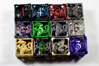 Single D6 Deadly Dragon Dice (Multiple Colors) - Red