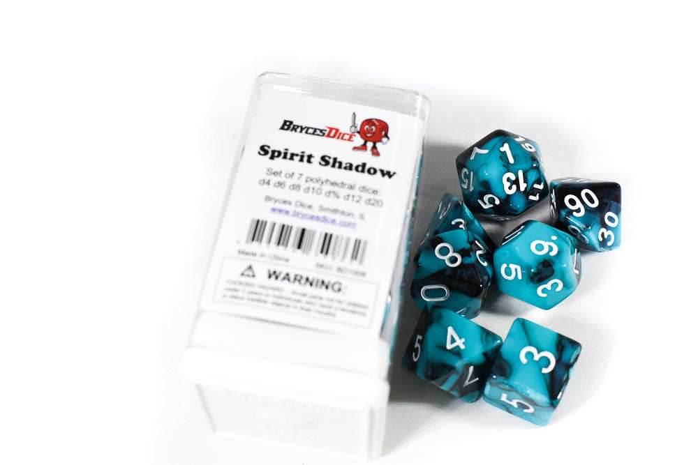 Spirit Shadow Dual Color Swirl Teal/Black - Set in Zip Bag