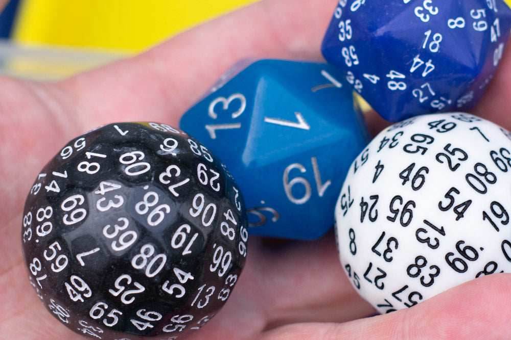 Bescon Lots of Dnd Dice, Pipped Dice, and other Polyhedral Dice Pieces (Factory Seconds) - 10