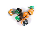 Hallowed Grounds Tri-Color Swirl Orange/Black/Green - Set in Zip Bag