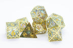 [Factory Second] Forged Opal Forged in Frost Dice Set (Resin Dice Encased in Metal) - 