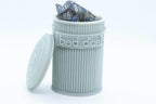 Trash Can Dice Jail: 3d Printed Grey Trash Can for Bad Dice D&D Dice Accessory - 