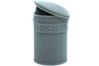 Trash Can Dice Jail: 3d Printed Grey Trash Can for Bad Dice D&D Dice Accessory - 