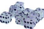 10-Pack BrycesDice 16mm Glitter d6 (Purple) Square Edge - 