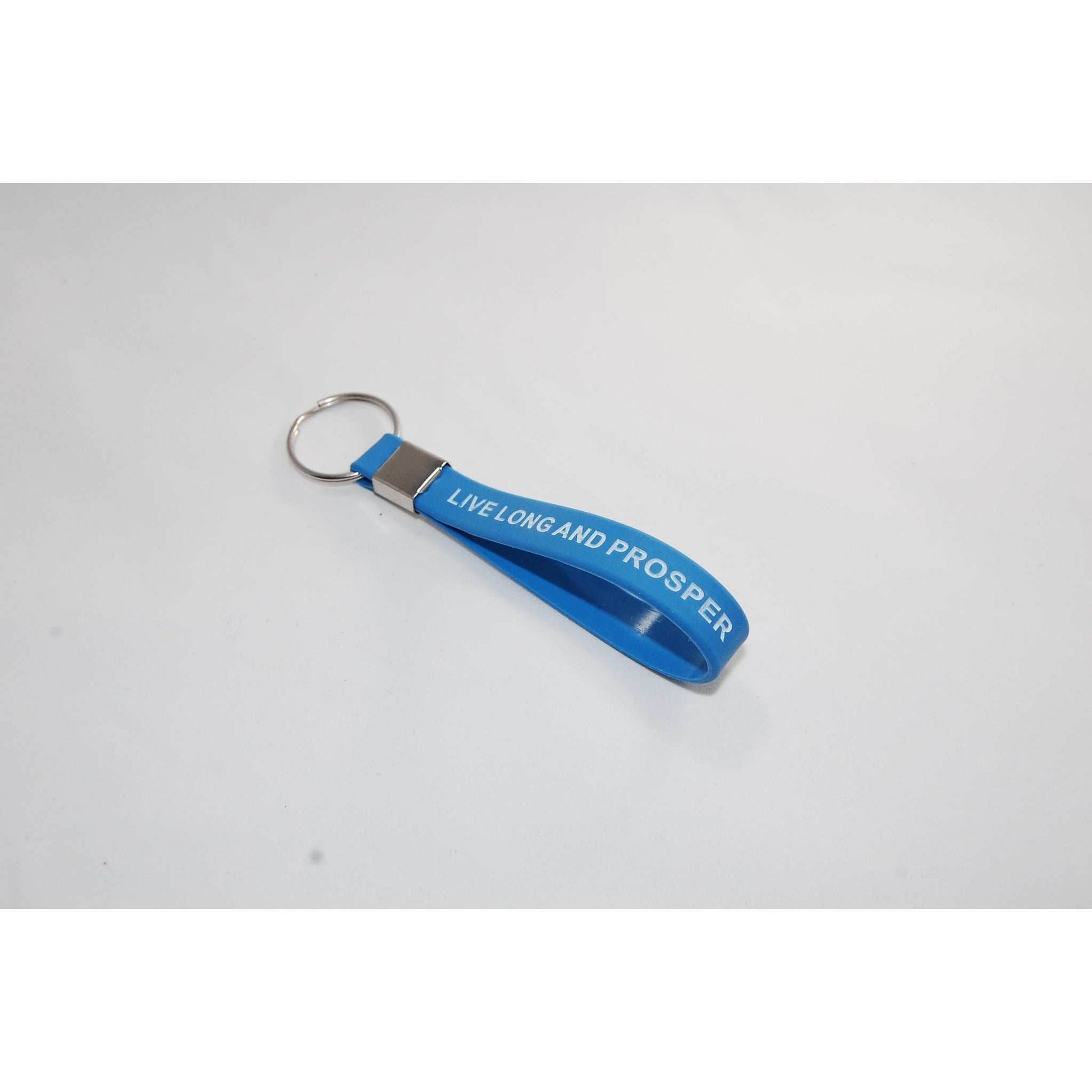 Live Long and Prosper Blue Loop Keychain WHOLESALE - 