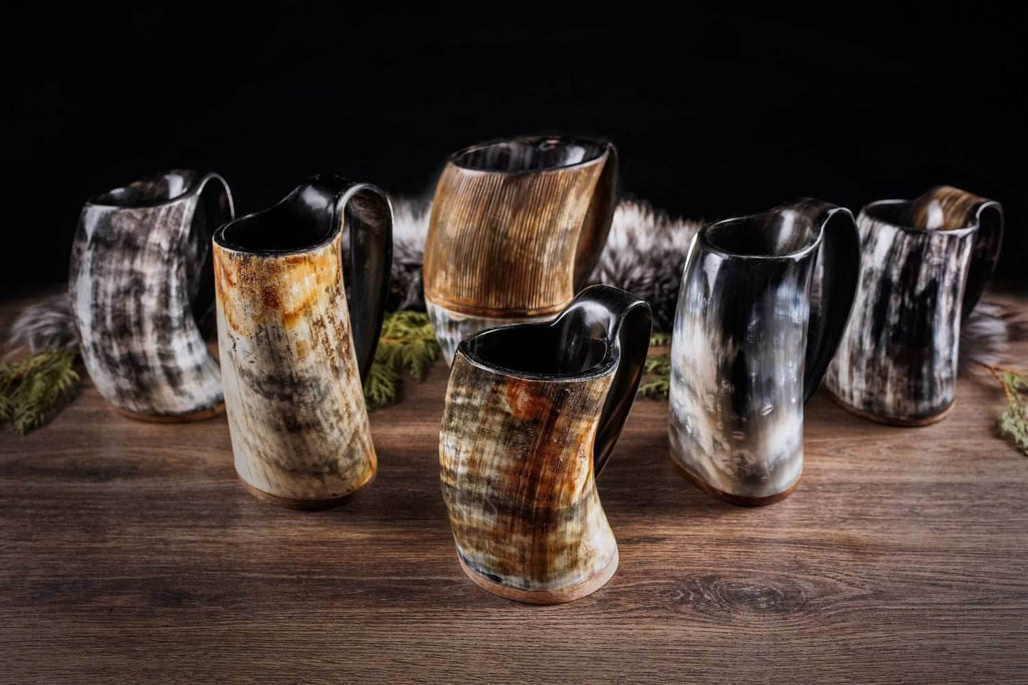Horn Tankard Mug - Original / L (16 oz) / High Polish