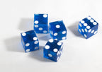 Dark Blue Casino Dice d6 19mm Razor Edge No Serial Numbers or Names Clean - 1 Die