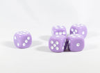 Light Purple Lavender Opaque Dice 16mm 6-Sided RPG Magic D&D Unique with White Pips Rolls (per die) - 