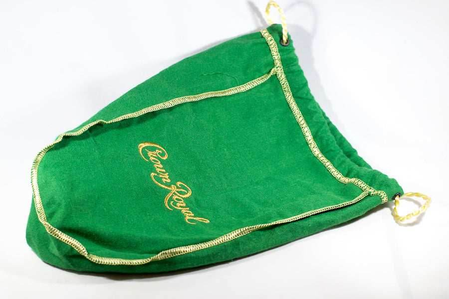 Purple and/or Green Crown Royal Gift Bag Dice Bag Lining Counter Pouch - Green