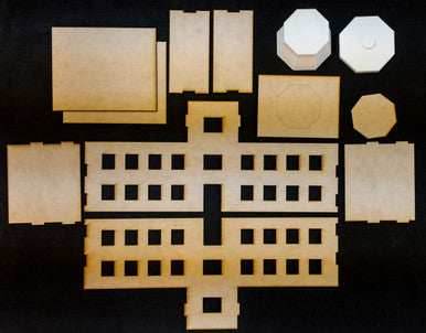 15mm Airport Terminal Building with Control Tower - 15MMDF167 - 