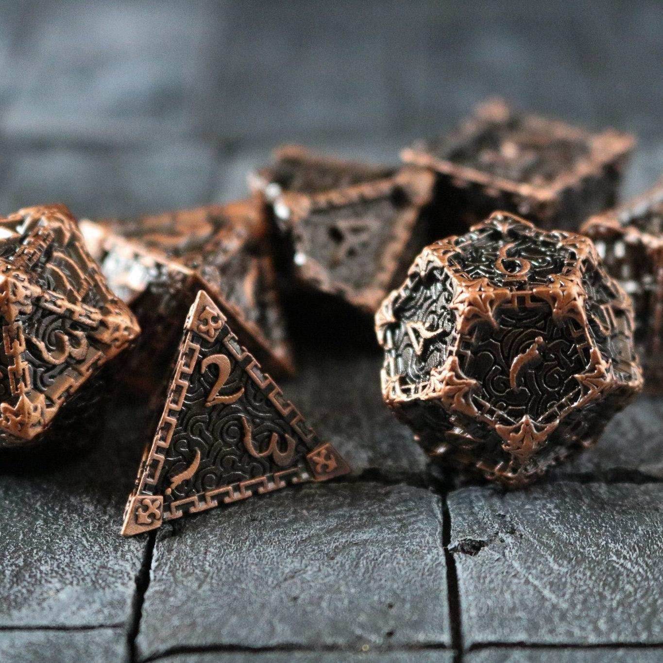 Dagger Copper Metal DND Dice Set - Only 1 D20