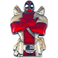 DL7-12 Deadpool inspired thin blue line American Flag Police Challenge Coin - 