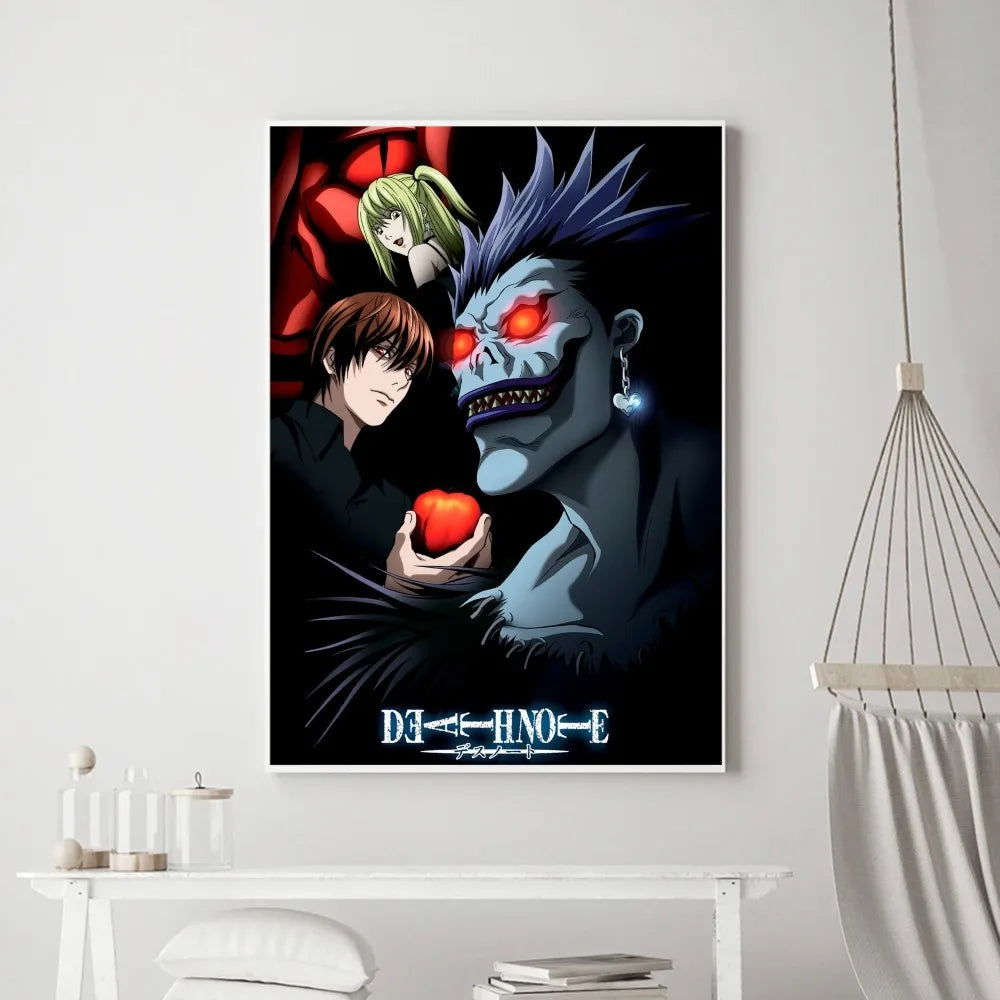 Death Note Anime Poster Prints Wall Art, Painting Bedroom Living Room Wall Bar Restaurant Decor