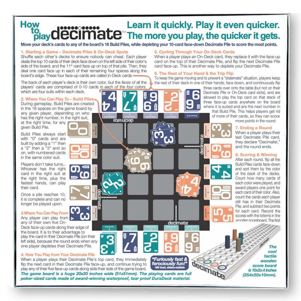 Decimate: The Speedy Multi-Player Solitaire Game