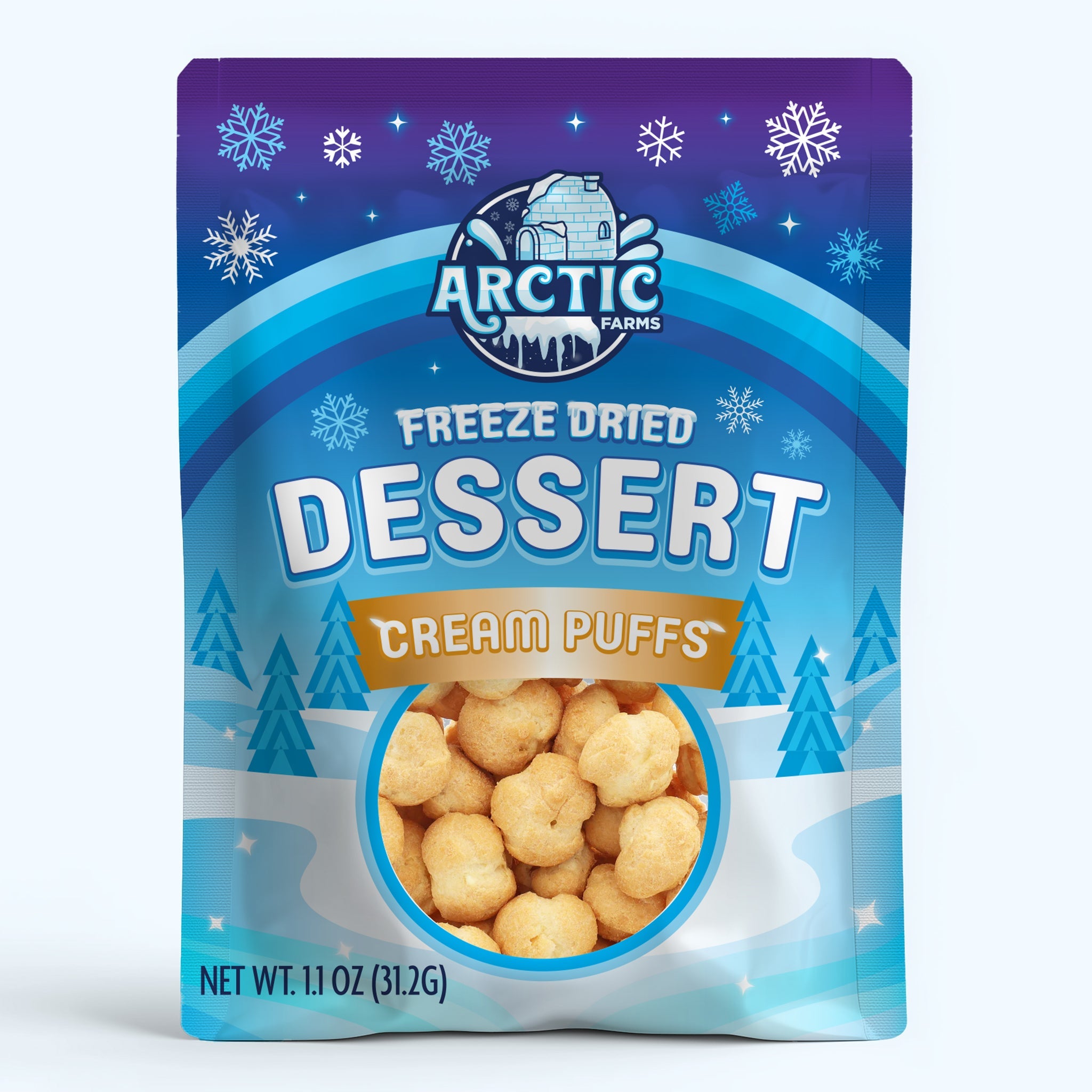 Freeze Dried Dessert Belgian Cream Puffs