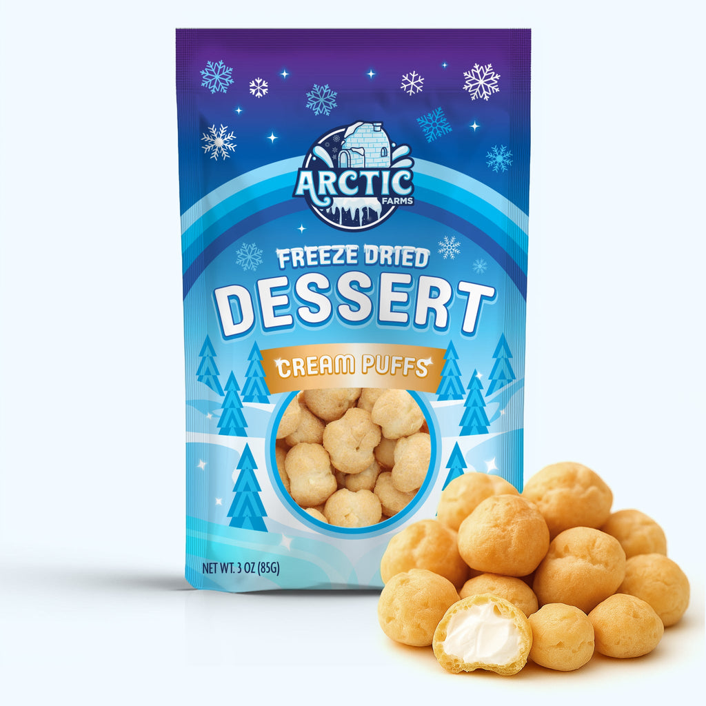 Freeze Dried Dessert Belgian Cream Puffs
