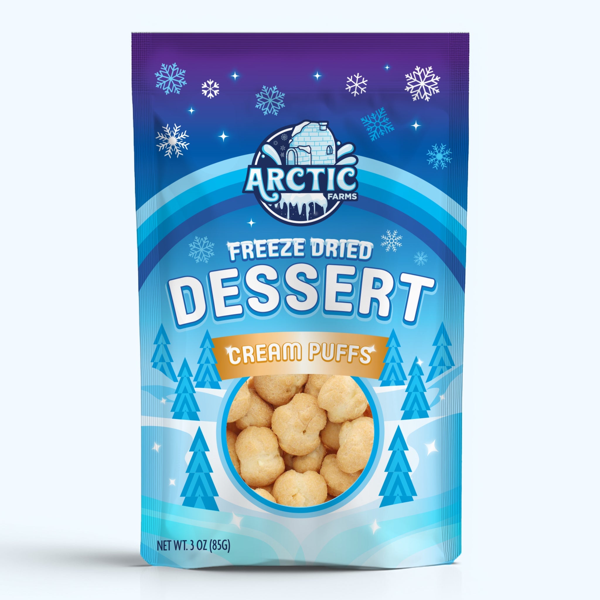 Freeze Dried Dessert Belgian Cream Puffs
