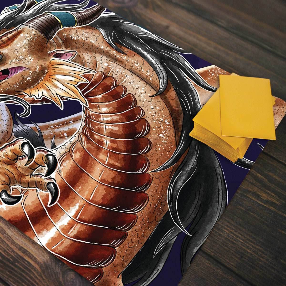 Regal Copper Dragon Playmat - Standard Playmat / Plain