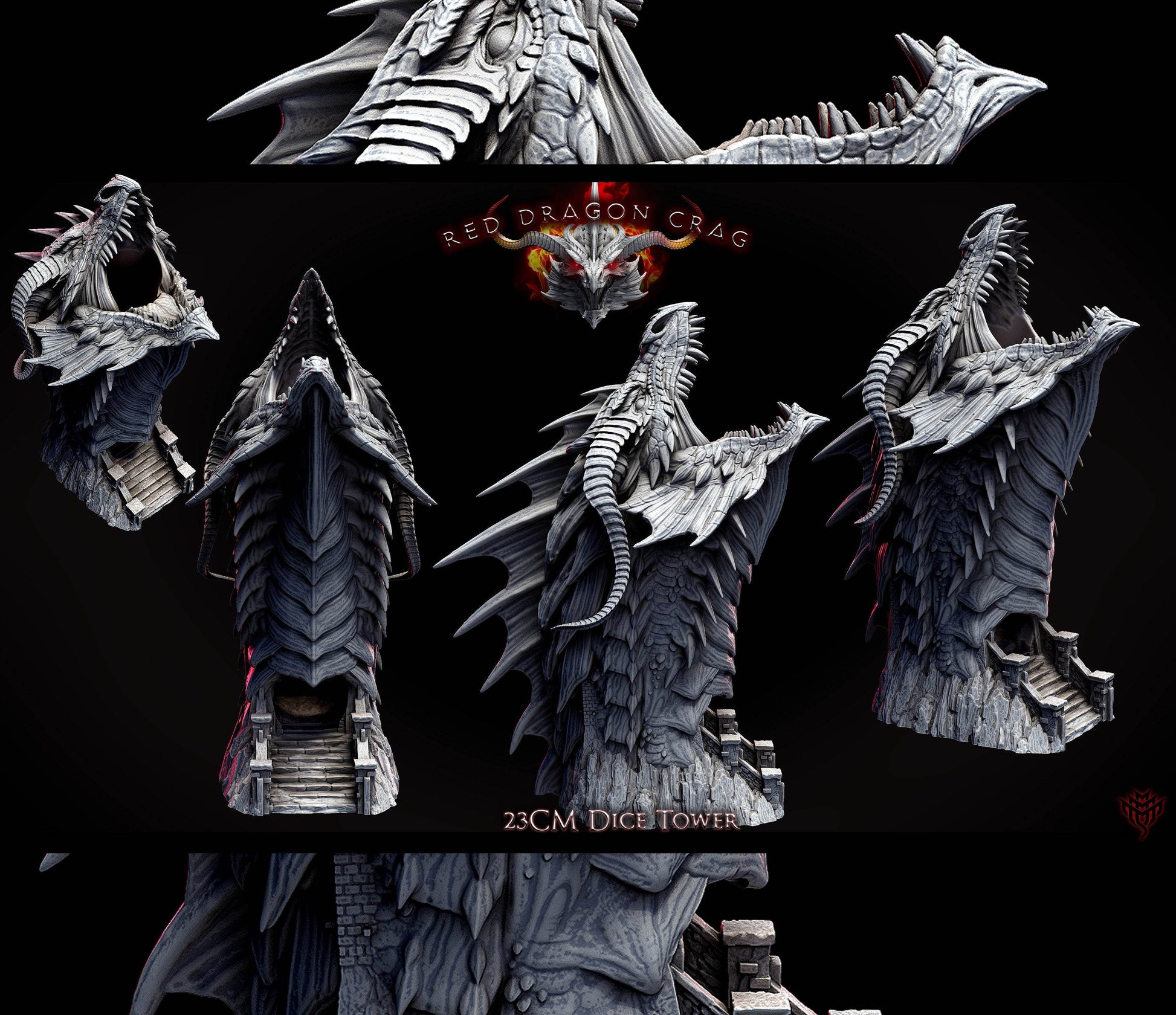 Red Dragon Dice Tower - 