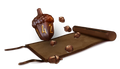 Leather Satchel with 6 Acorn Dice - Legend in the Mist
