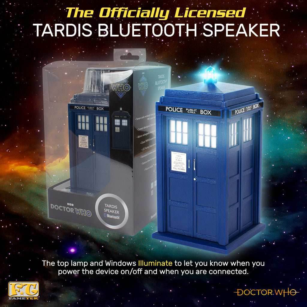 Doctor Who TARDIS Portable Bluetooth® Speaker with LED’s and Sound Effects - 