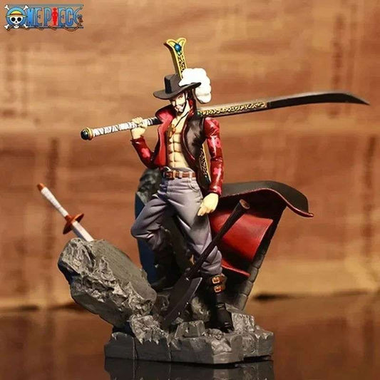 Dracule Mihawk Anime Figure, One Piece Figurines Shichibukai PVC Statue 15 CM