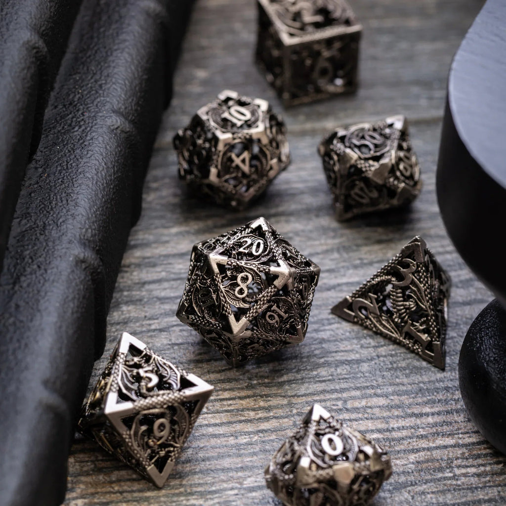 Dragon Hollow Metal DND Dice Set