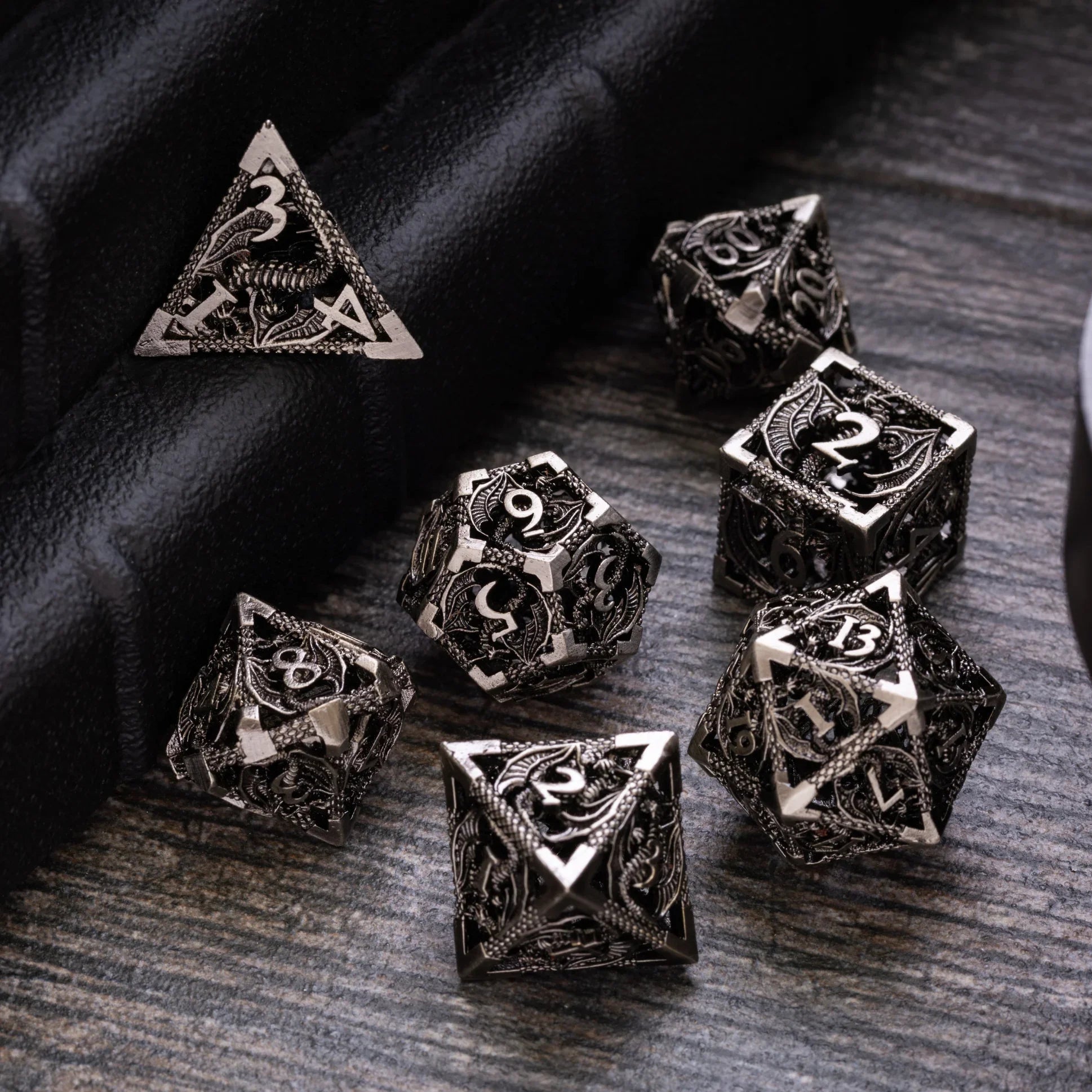 Dragon Hollow Metal DND Dice Set