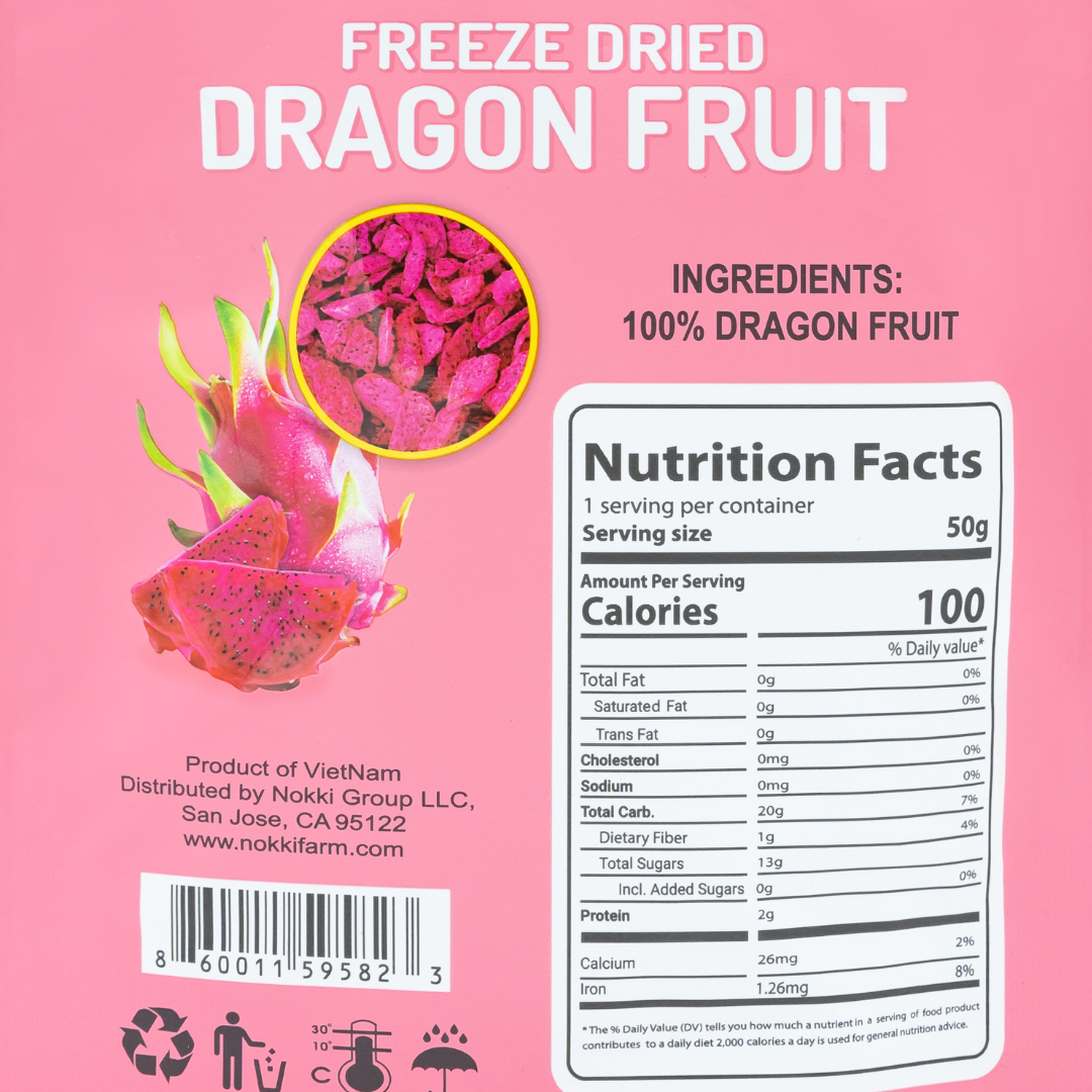 Freeze-Dried Red Dragon Fruit