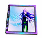 3dRose Susan Brown Designs General Themes - Futuristic Anime - Drawing Books (db_28777) - Memory Book 12 x 12 inch