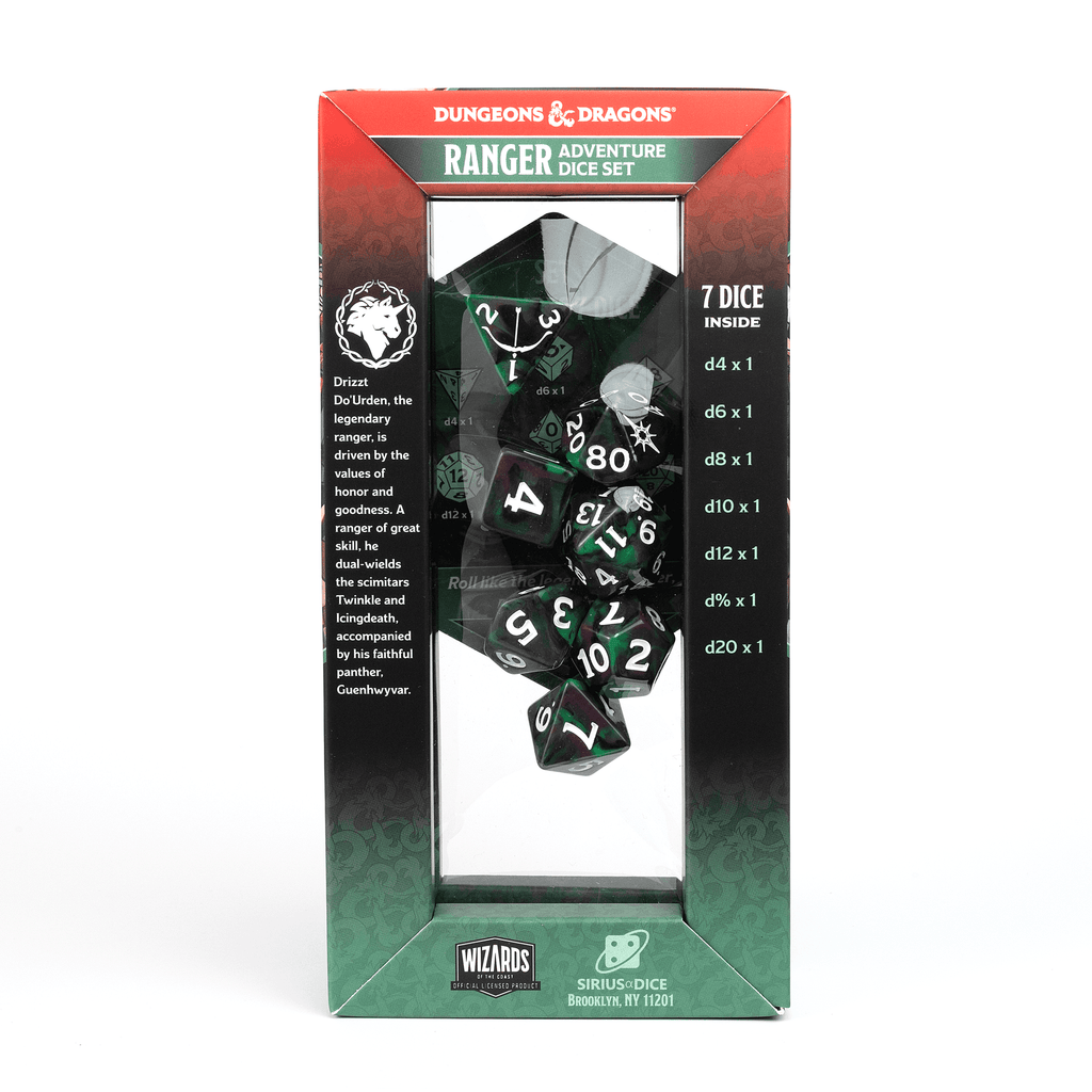 D&D Adventure Dice Set - Legend of Drizzt Edition | 16pc Collection - 