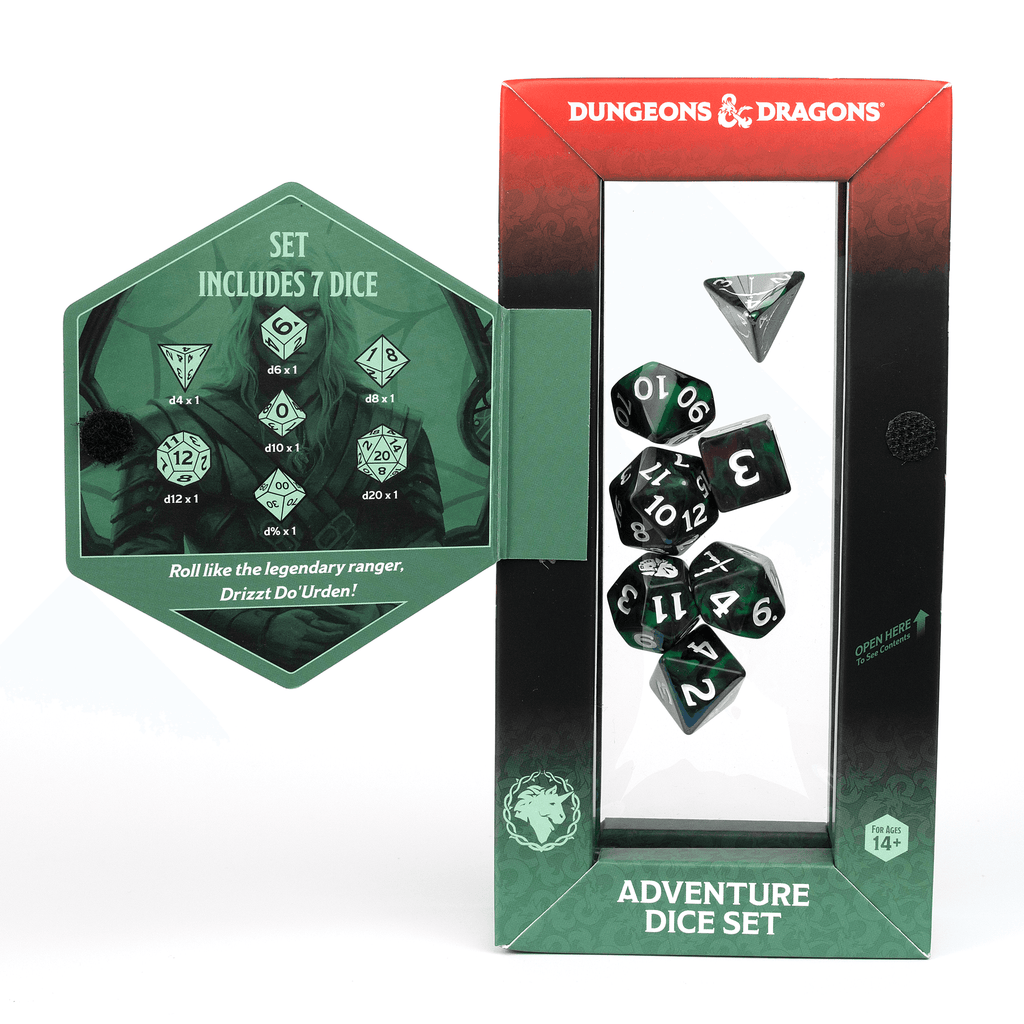 D&D Adventure Dice Set - Legend of Drizzt Edition | 16pc Collection - 