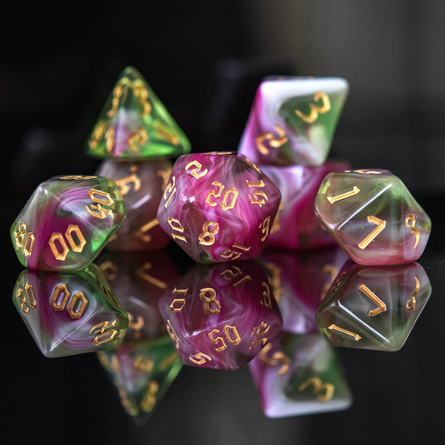 Druid Class Acrylic Dice Set - 