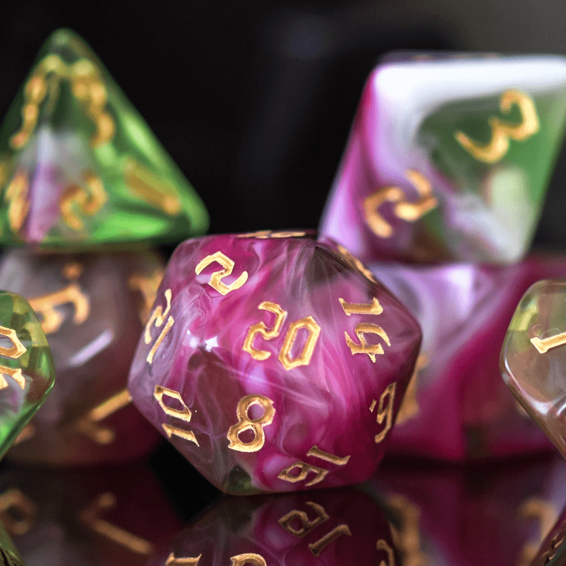 Druid Class Acrylic Dice Set - 