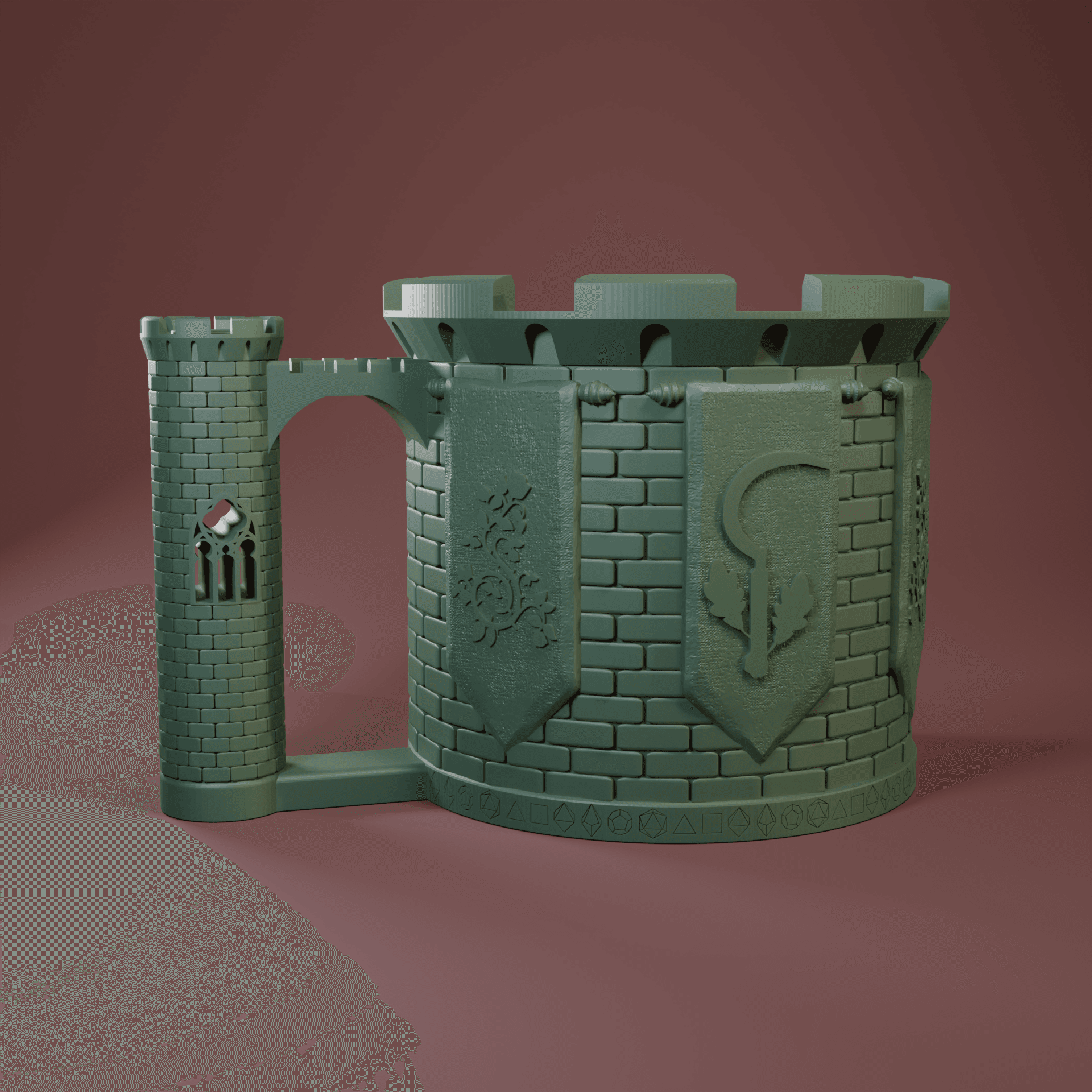 Druid Mug & Dice Tower - Tier 1 / Included