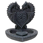 Dual Dragon's Heart Backflow Incense Burner - 