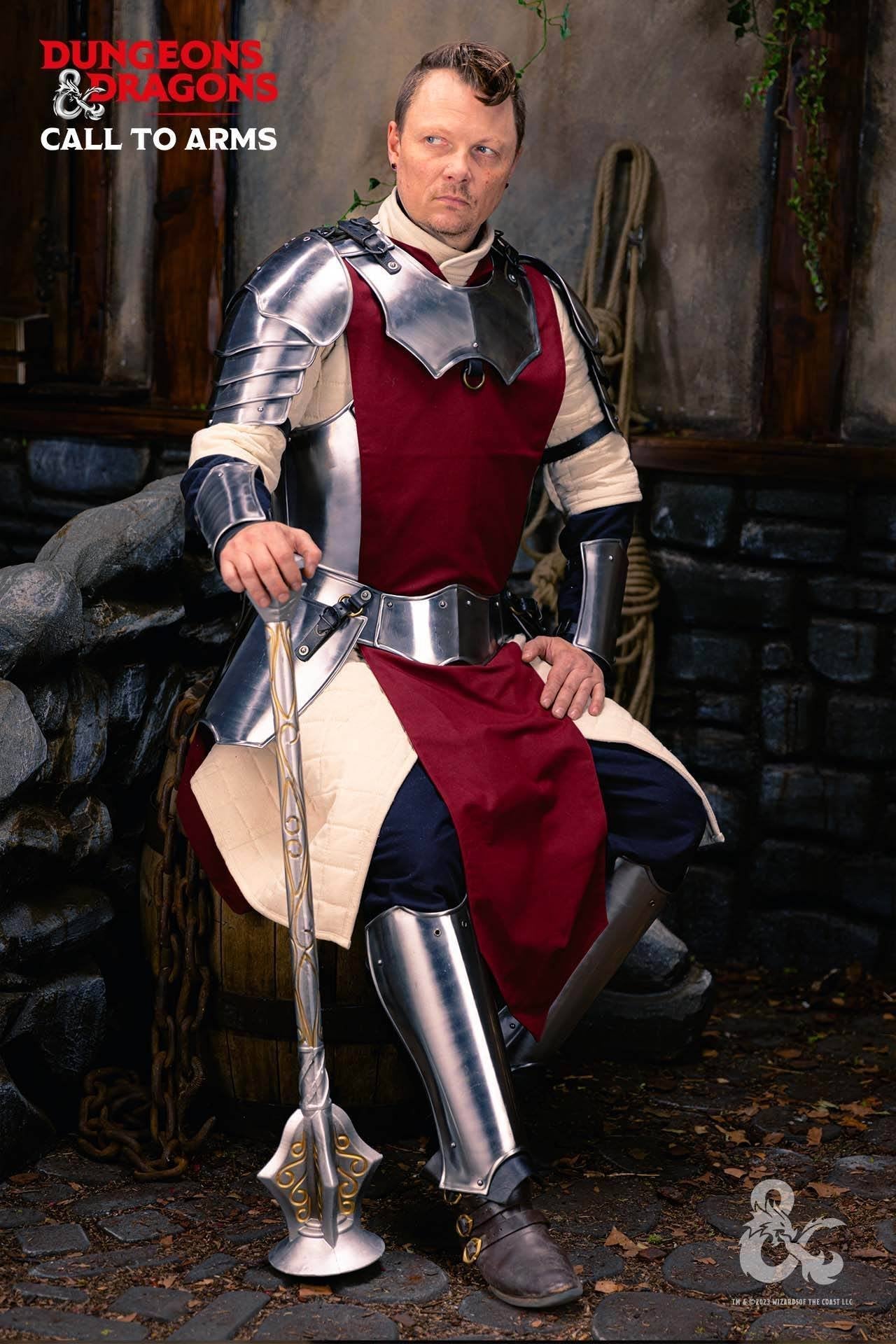Dungeons & Dragons Steel Pauldrons polished