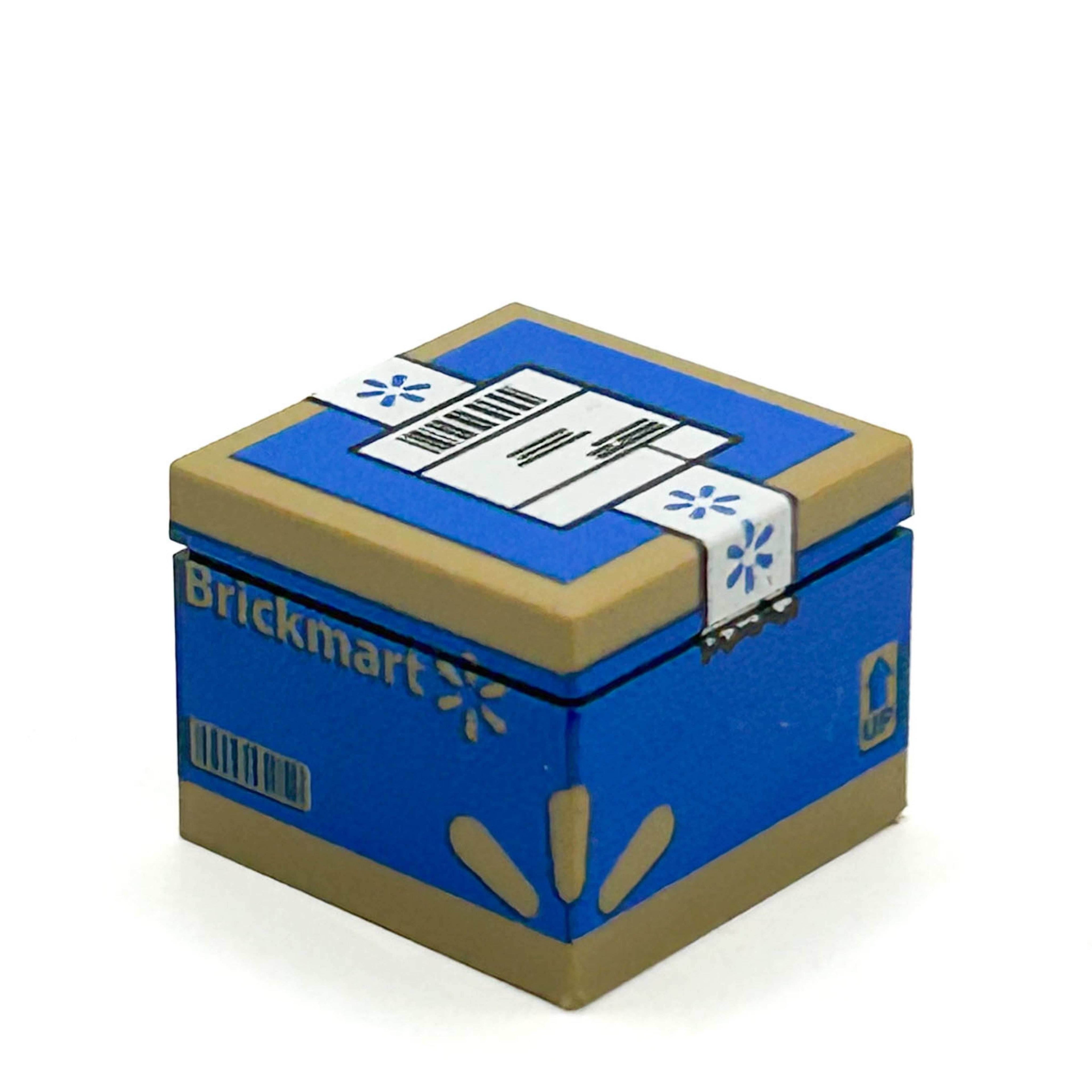 BrickMart Package / Shipping Box - Custom Printed made using LEGO parts - 