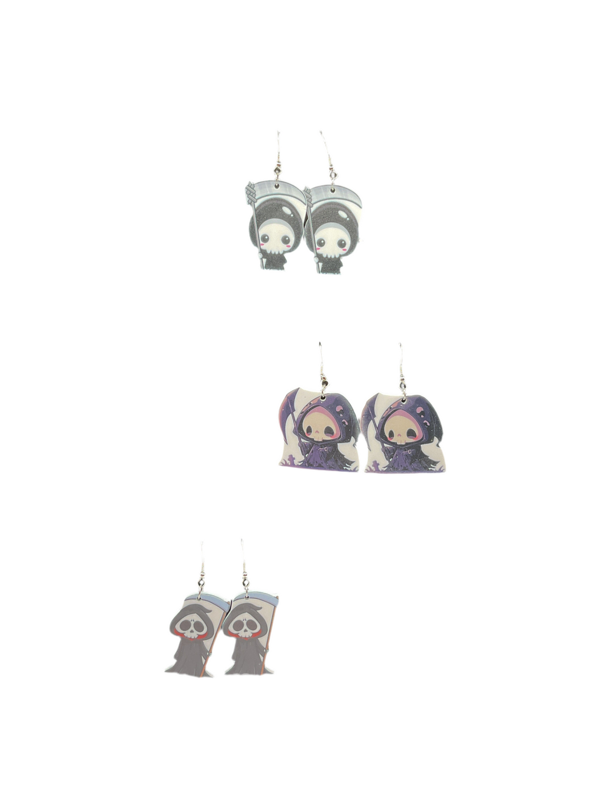 Baby Grim Reaper Earrings