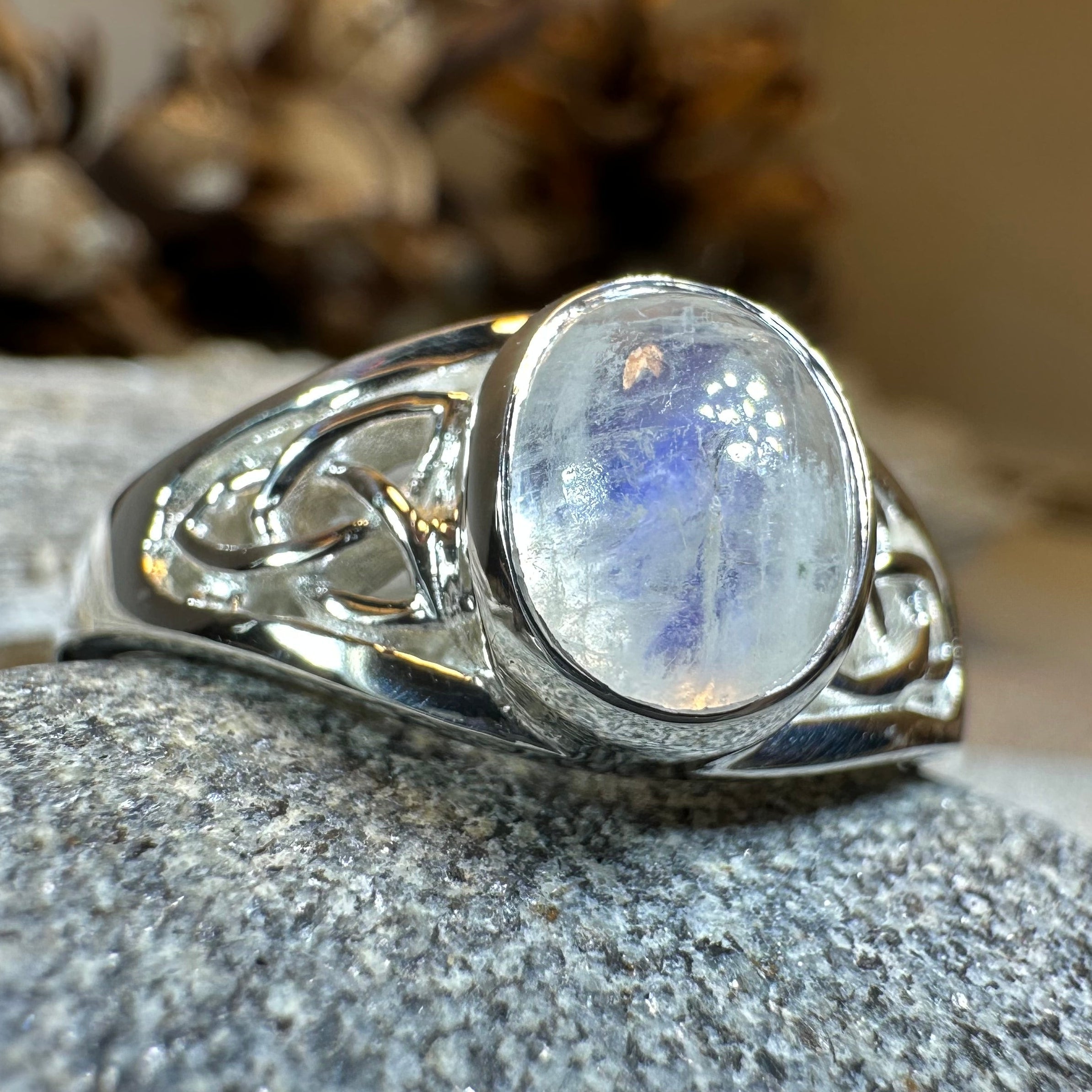 Daviana Moonstone Signet Ring